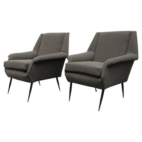 Mid-Century Lounge Chairs, 1950s, Set of 2