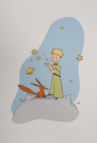 Antoine de Saint-Exupéry Dessins Antoine de Saint-Exupery, The Little Prince on the Flower
