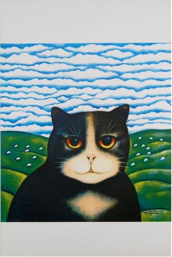 Martin Leman, Black Cat, Print, 1920s-1940s for sale at Pamono