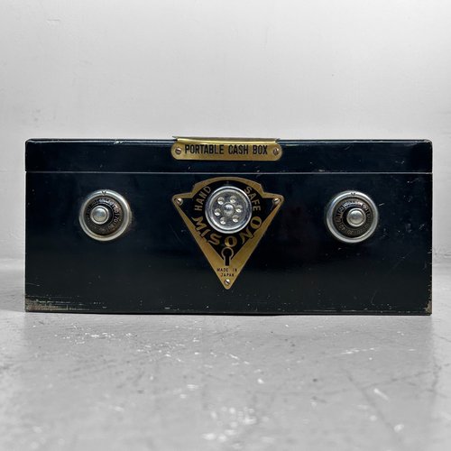 鉄製 手提げ金庫 trade mark WAKO alarm cash box 鉄製手提げ金庫trade