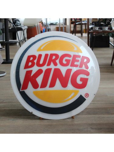1990’s バーガーキング　看板　ドアプッシュ　店舗用　サイン de0d583ade9dd01f924125172b4a1d