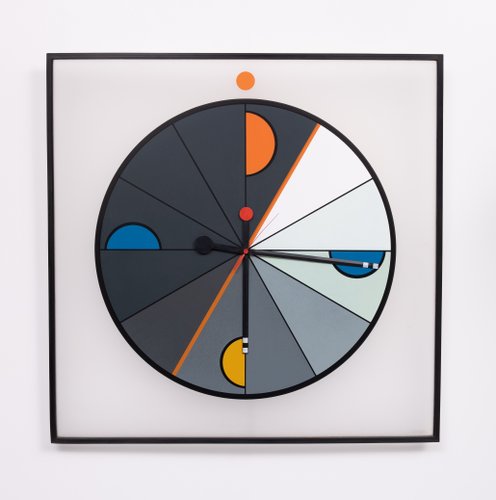 Large Morphos Clock by Kurt B. Delbanco for Acerbis, 1980s for