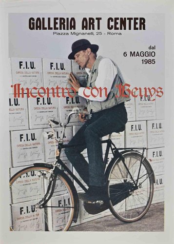 Original Beuys Exhibition Poster, 1985 for sale at Pamono