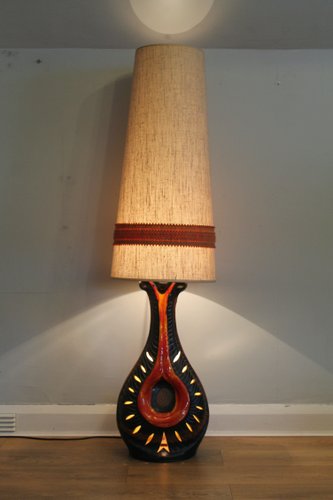 West German Floor Lamp attributed to Walter Gerhards, 1970s for