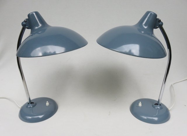 Dove Blue And Chrome Table Lamps From, Dove Gray Table Lamp