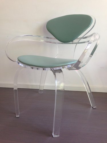 Vintage Thick Clear Acrylic Armchair For At Pamono Vintage Thick Clear Acrylic Armchair