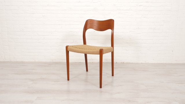 【専用】Niels O Moller model 71 J L Moller Niels Otto Moller for J L Mollers No. 71 Mid Century Teak