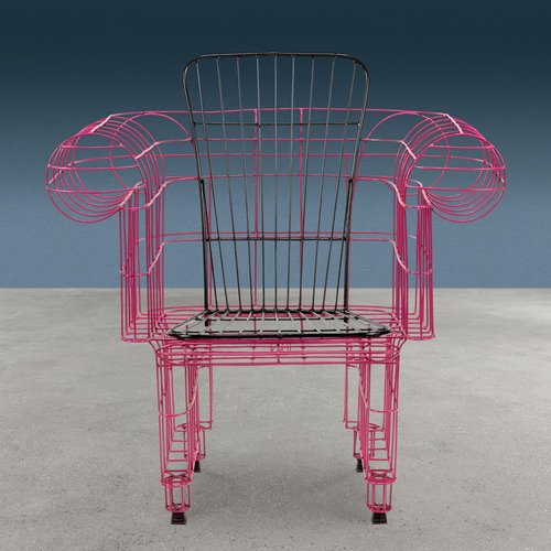 Anacleto Spazzapan モダンデザイン スチール チェア 椅子 minimalisti-series-lady-