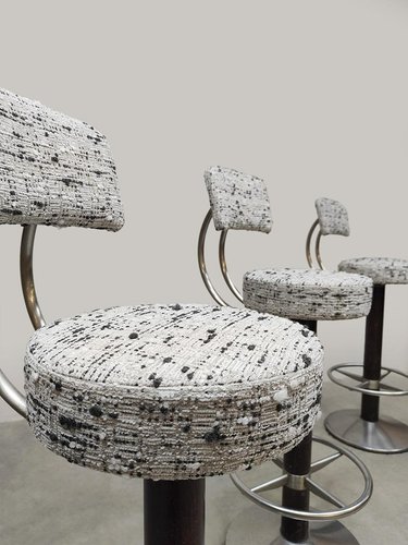 Sgabelli da bar in Bouclé di Pedrali, Italia, anni '70, set di