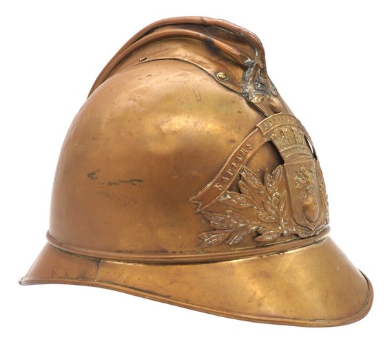 Early 20th Century French Fire Helmet, France, 1890s for sale at
