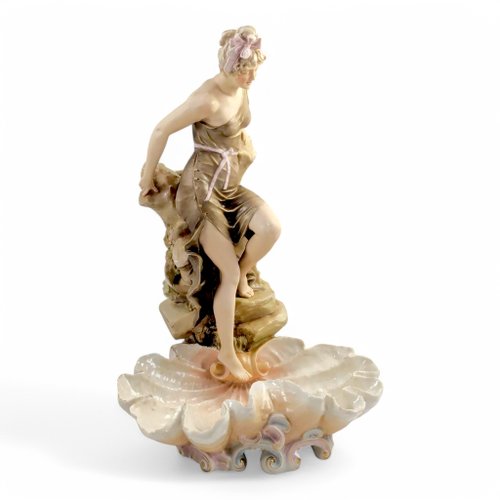 Large Art Nouveau Porcelain Centrepiece from Royal Dux, 1900 for
