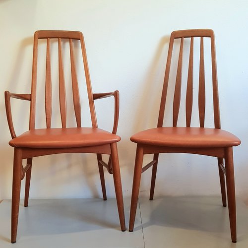 Eva Chairs by Niels Koefoed for Koefoeds Hornslet, 1960s, Set of 2