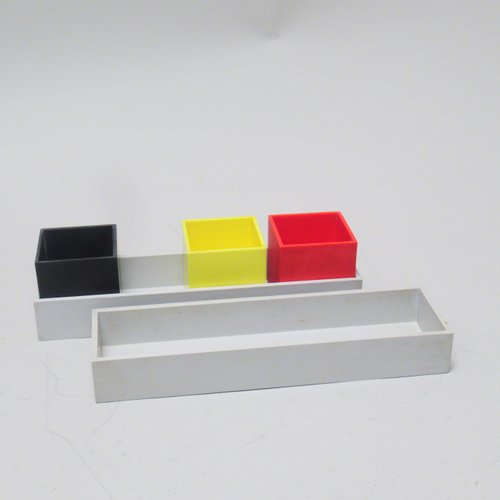 【1950年代】希少！olivettiオリベッティデスクセット　灰皿小物入れ② Office Organizer by Bruno Munari for Olivetti Synthesis, 1960s