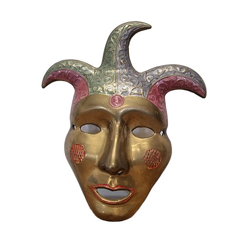 激レア】1970s-80s ヴィンテージ ハロウィンマスク 2枚セット 台湾製 vintage-brass-mardi-grass-mask