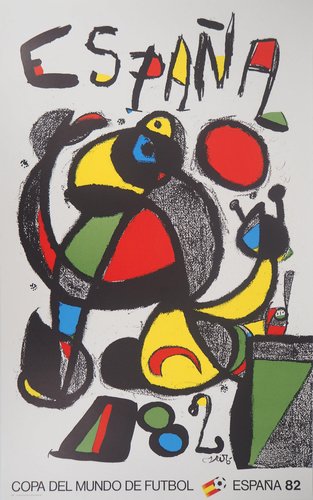 Joan Miro, España, Copa del Mundo, 1982, Original Signed