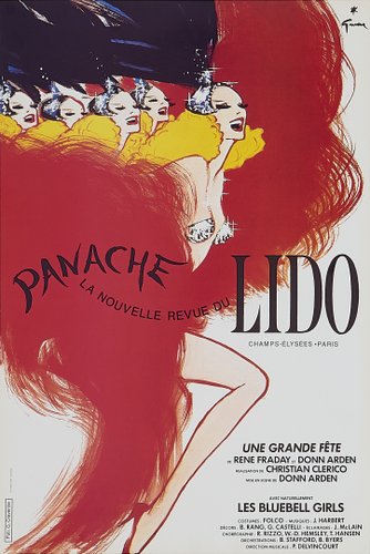 Original Vintage Lido Panache Offset Lithograph Poster by René