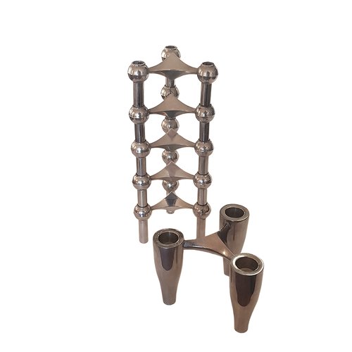 Mid-Century Modern Modular Candleholders Set by Fritz Nagel Mid-Century Modern Modular Candleholders Set by Fritz Nagel