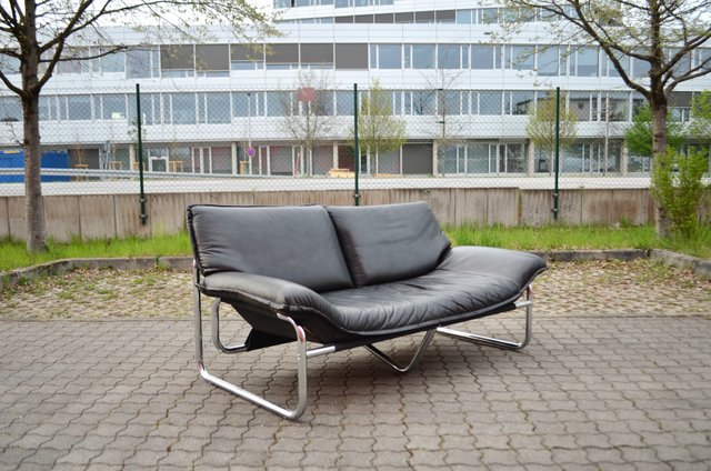 Leather Two-Seater Sofa by Johan Bertil Häggström for Swed-Form