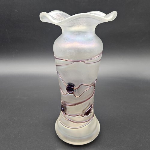 Art Nouveau Glass Vase by Freiherr von Poschinger, 1920s for sale