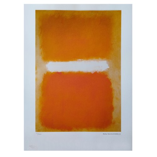 Lithographie Originale Signée Mark Rothko - Numérotée, Avec COA