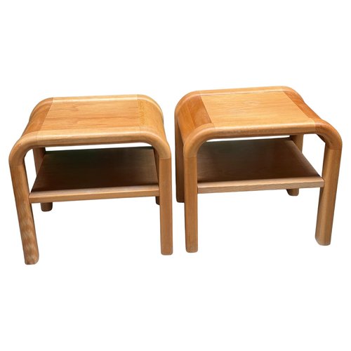 Mid-Century Danish Brutalist Nightstands by Villy Nørgaard, 1984