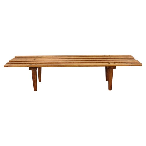 Wooden Flower Pot Bench, Former Czechoslovakia, 1970s for sale at Pamono