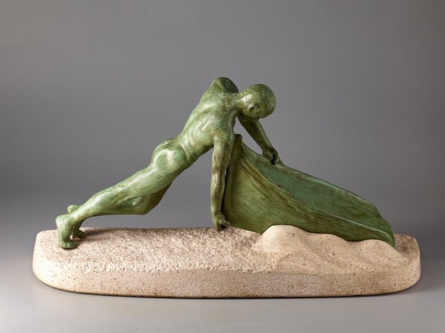 Max Le Verrier, Vers Le Large, 1920s, Sculpture for sale at Pamono