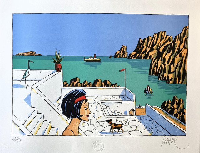 ジャック・ド・ルスタル 作品ーポスター Jacques De Loustal, Tarats, Lithograph for sale at Pamono