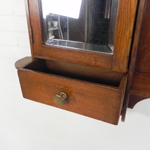 Boîte à Bijoux Vintage Avec Miroir Verre Taillé Et Tiroir - Ancienne, Référence #C034