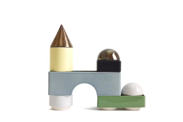 KNSTRKT Modular Stackable Tableware Set by Studio Berg, Set of 8 for ...