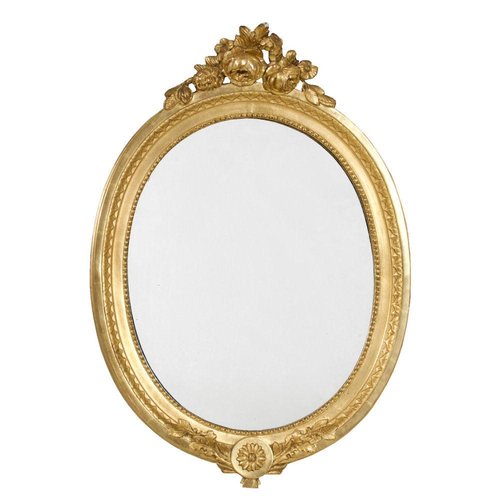 from Sweden＊Vintage mirror・* 19th Century Swedish Round Mirror for sale at Pamono