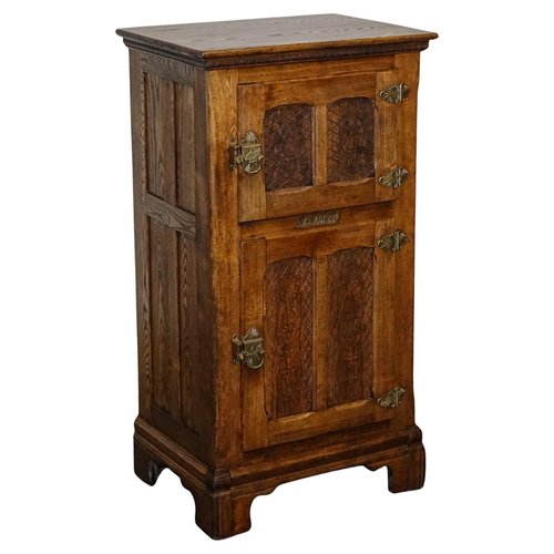 Large North American Alaska Muskegon Oak Larder Ice Box, 1900s for