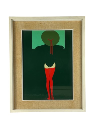 Amleto Dalla Costa, Composition, 1980s, Original Serigraph, Framed