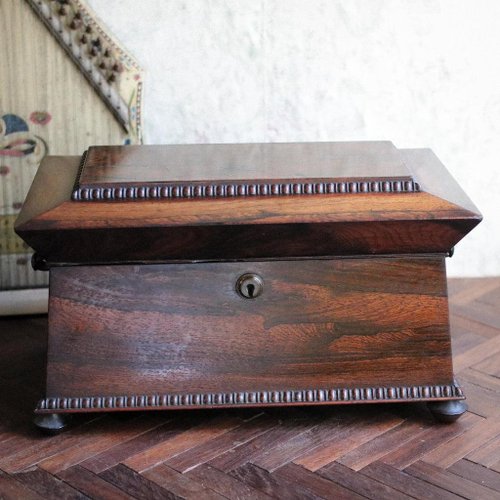 人気メーカー・ブランド Georgian Regency Rosewood Tea Caddy for sale at Pamono 工芸品