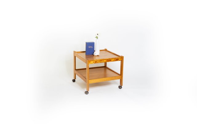 Chariot de bar vintage à 2 niveaux en rotin et bambou, Italie 1960 | €295