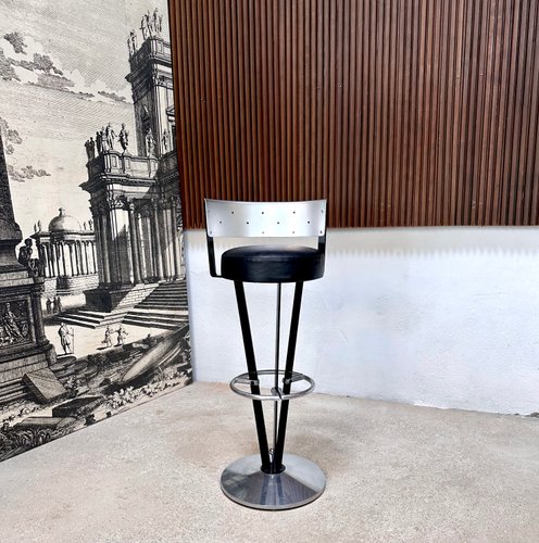 Pedro Miralles AKABA「Dry Martini」ハイスツール Sculptural Model Dry Martini Bar Stool in Steel with Metal Sheet