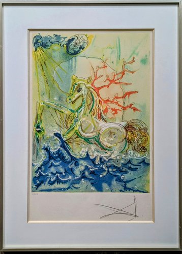 Salvador Dali, Neptune (from Les Chevaux Daliniens Series), 1970