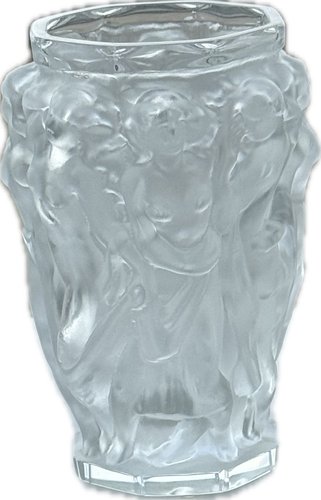 Baccantes Vase in Frosted Glass by Lalique for sale at Pamono
