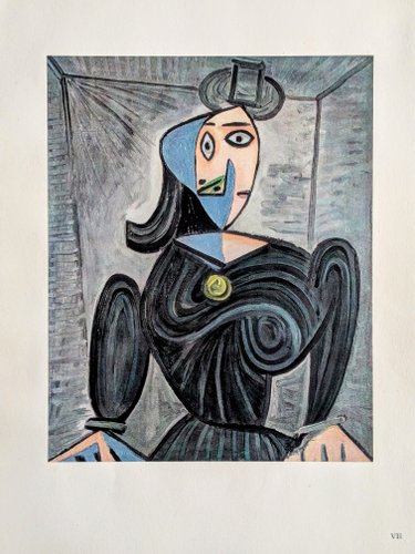 Pablo Picasso, Portrait, Color Offset Lithograph on Pur de Marais