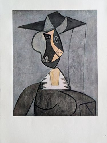 Pablo Picasso, Portrait, Color Offset Lithograph on Pur de Marais