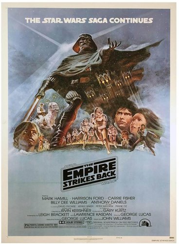 Star Wars The Empire Strikes Back Poster by Tom Jung, 1980 for