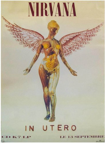 1993年NIRVANA◇IN UTEROプロモーション当時物非売品ポスターUS Nirvana, 1993 | Rock Paper Film