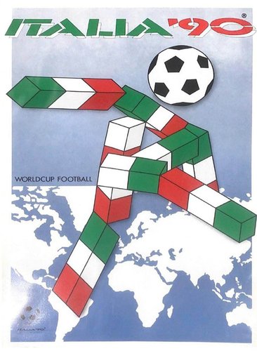 World Cup Italia 90 Poster, 1990 for sale at Pamono