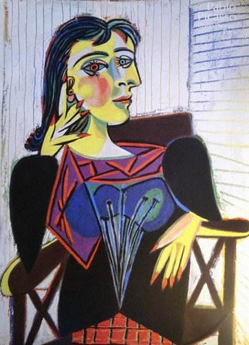 Mitugu pikaso の絵画 Portrait of Dora Maar / Pablo Picasso at the Musee Picasso Poster