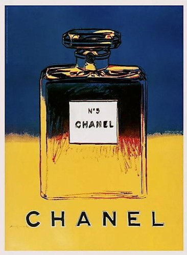 Blue Poster by Andy Warhol for Chanel, 1997 for sale at Pamono