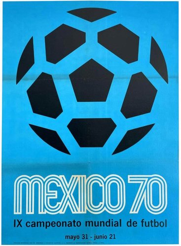 Mexico World Cup Poster, 1970 for sale at Pamono