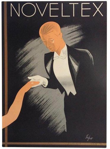 【洋書】希少AFFICHES ET GRAVURES ART DECO Art Deco Noveltex Poster, 1950 for sale at Pamono