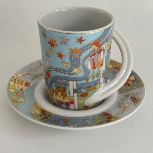 No 19 Espresso Collector's Cup and Saucer by Jane Osborn Smith for