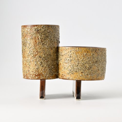 注文割引 BrutalistJapanese Ikebana Vase from Yamasan, 1960s for sale パンツ