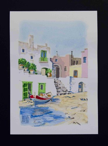 Aldo Riso, Presso Gaeta, Lithograph, 1990 for sale at Pamono